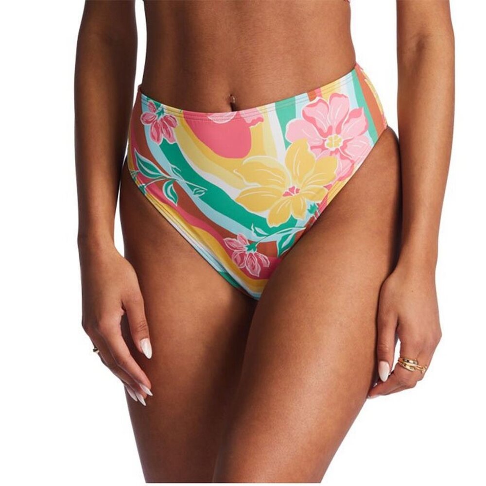 NWT Billabong Chasin Sunbeams High Rise Bikini Bottom size S